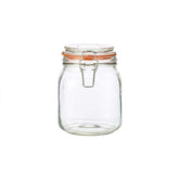 GenWare Glass Clip Terrine Jar 1Ltr (Pack of 6)